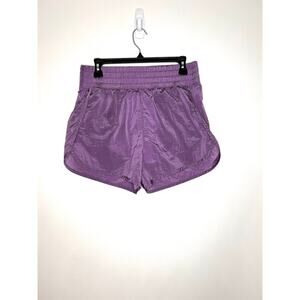 Gap Fit High Rise Metallic Running Short Sz MT Lively Purple